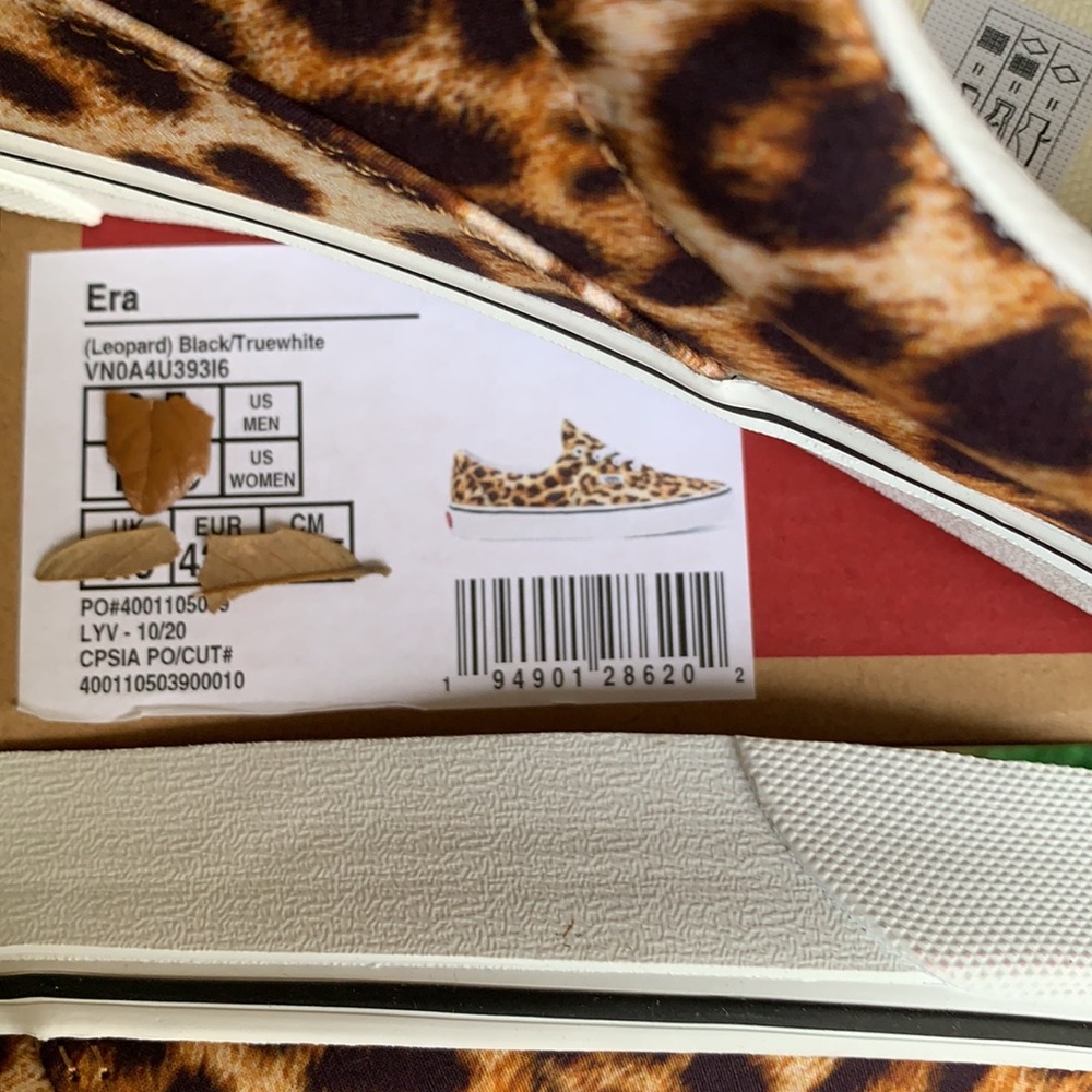 VANS ERA LEOPARD BLACK/TRUE WHITE WMNS - Picture 12 of 13